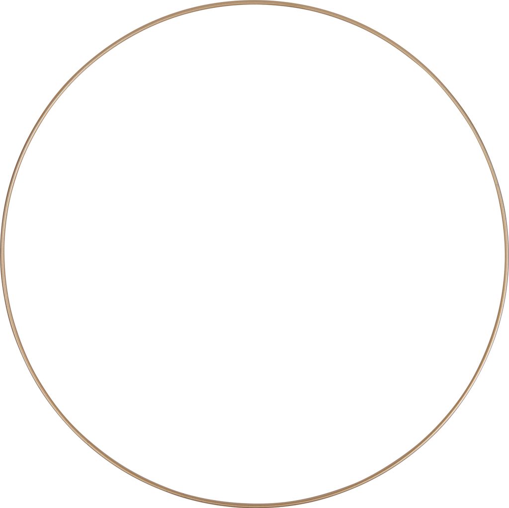 Metallring "Kreis", Goldfarben Ø 45 cm Produktbild 