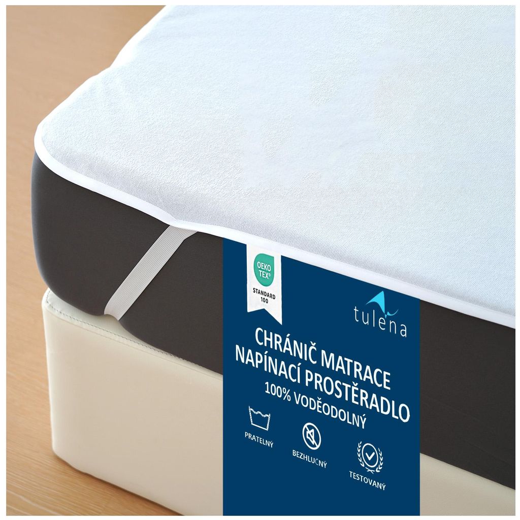 TULENA chránič matrace 90x200 cm froté, nepromokavý, Obrázek produktu 