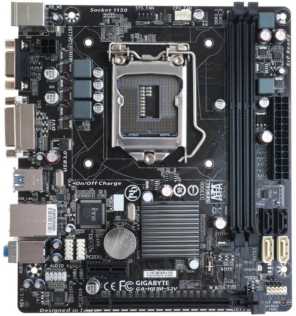 Płyta główna mATX Gigabyte GA-H81M-S2V (Socket 1150) Zdjęcie produktu 