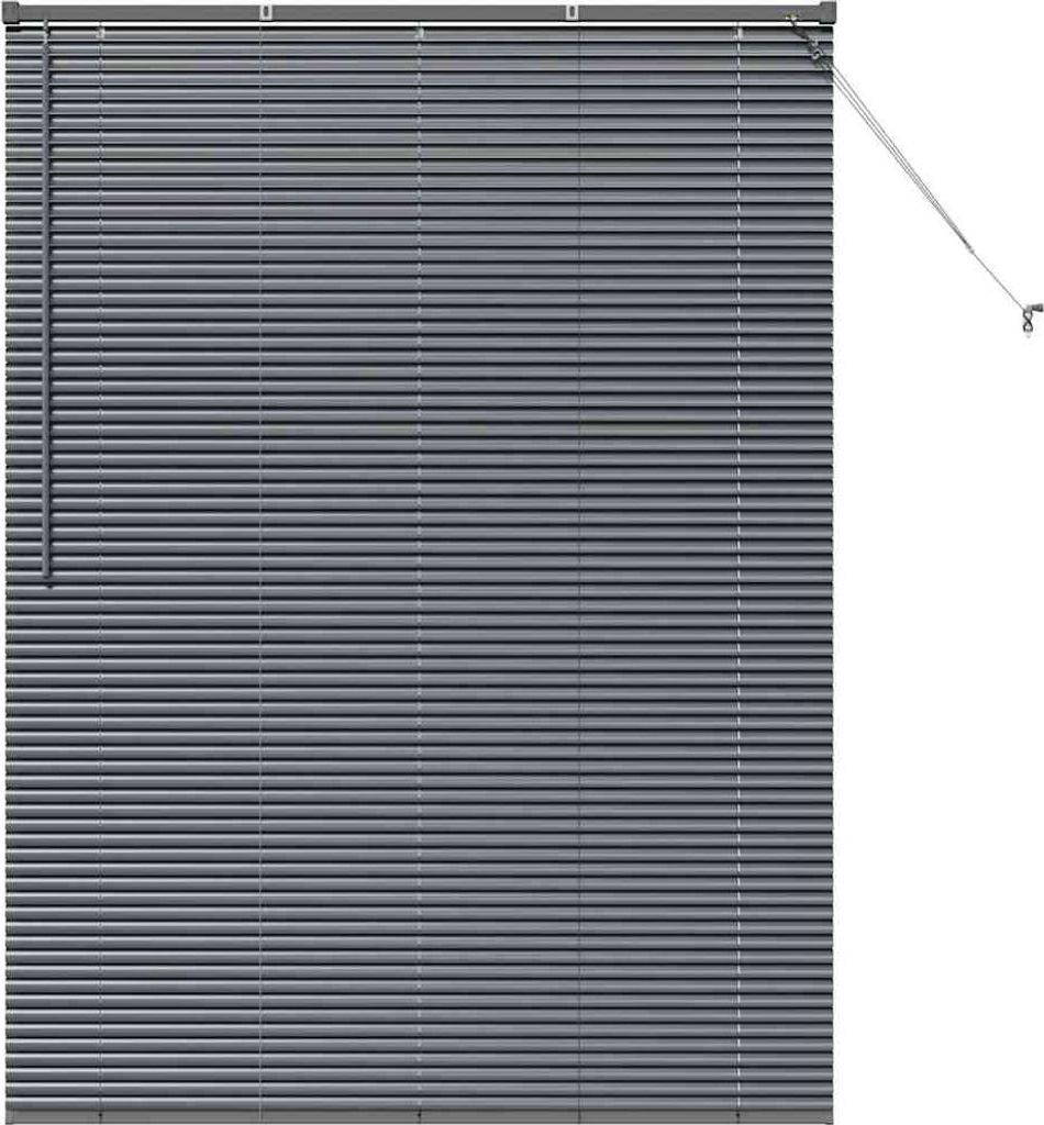 vidaXL Balkenjalousien Dunkelgrau 175 x 130 cm Aluminium