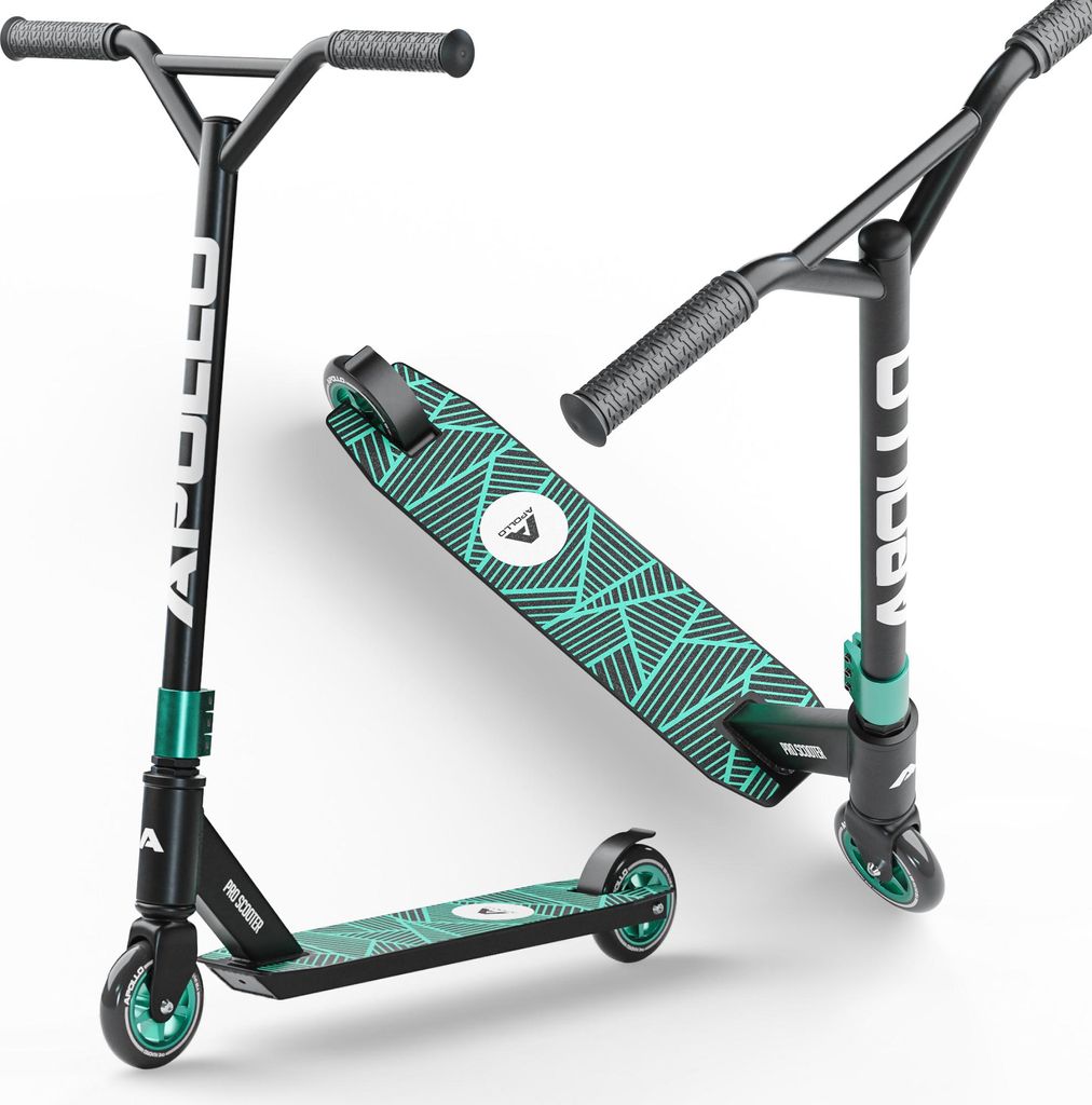 Apollo Stunt Scooter »Genius Pro 4.0« schwarz/türkis Produktbild 