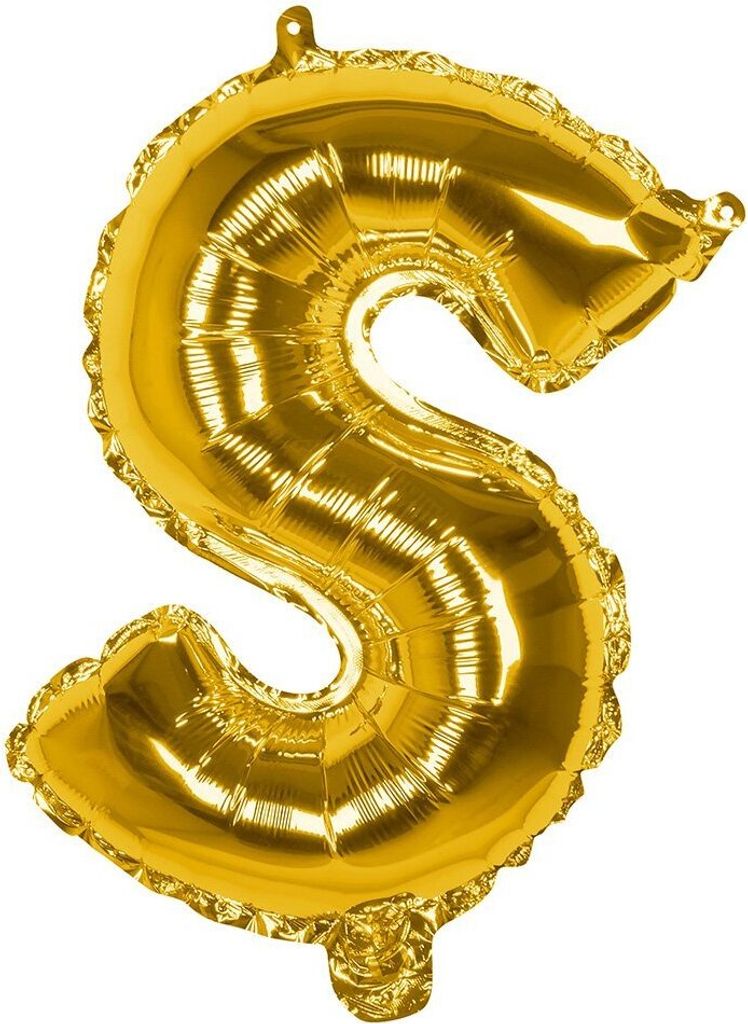 Folienballon S gold 36 cm