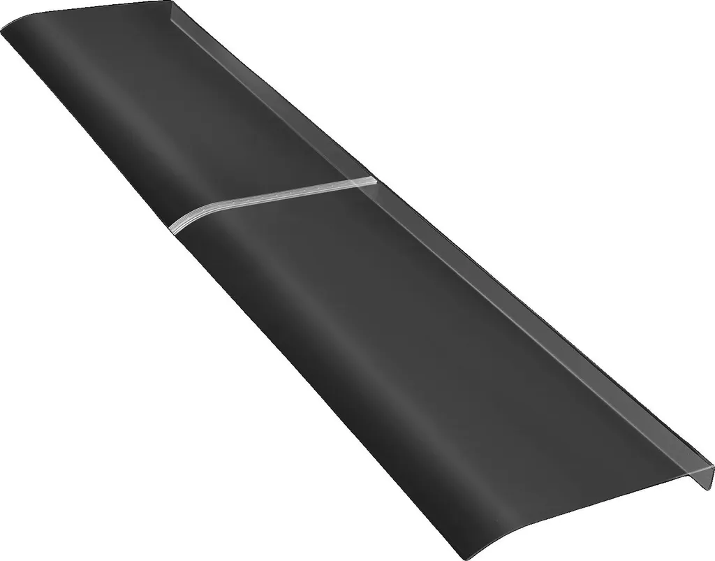 Auvent transparent en matériau durable avec protection UV pour façade