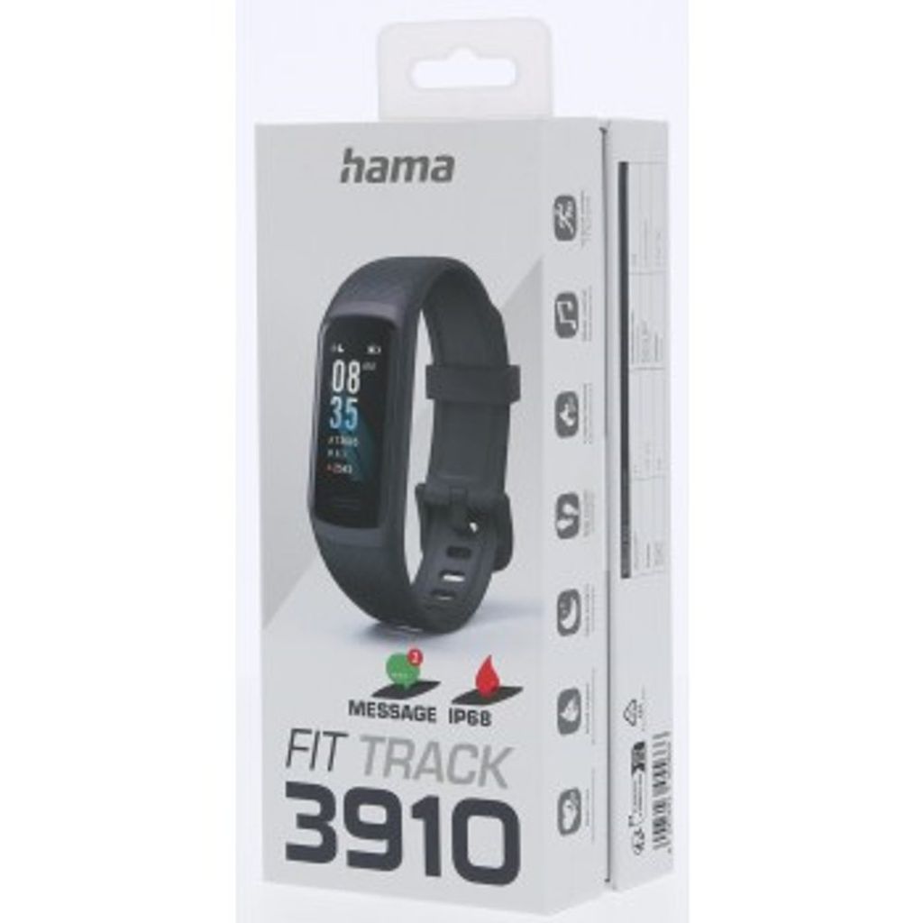Hama Fit Track 3910 Fitness Tracker IP68 vodotesný čierny Obrázok produktu 7