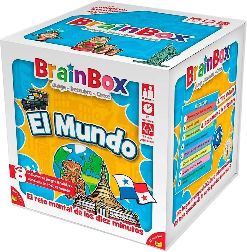Jeu éducatif en espagnol Asmodee Brainbox El Mundo multicolore