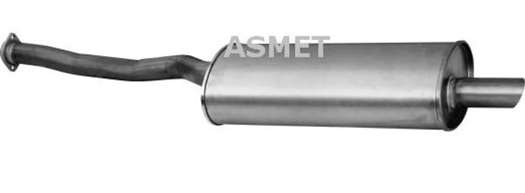 Silencieux arrière BMW E36 : Pièce ASMET 12035 - Montage 18101723610