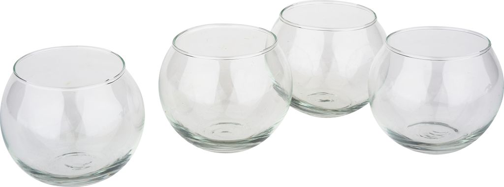 VBS Teelichtglas Bowl 6.7 cm 4er Set für Kerzenhalter und Produktbild 