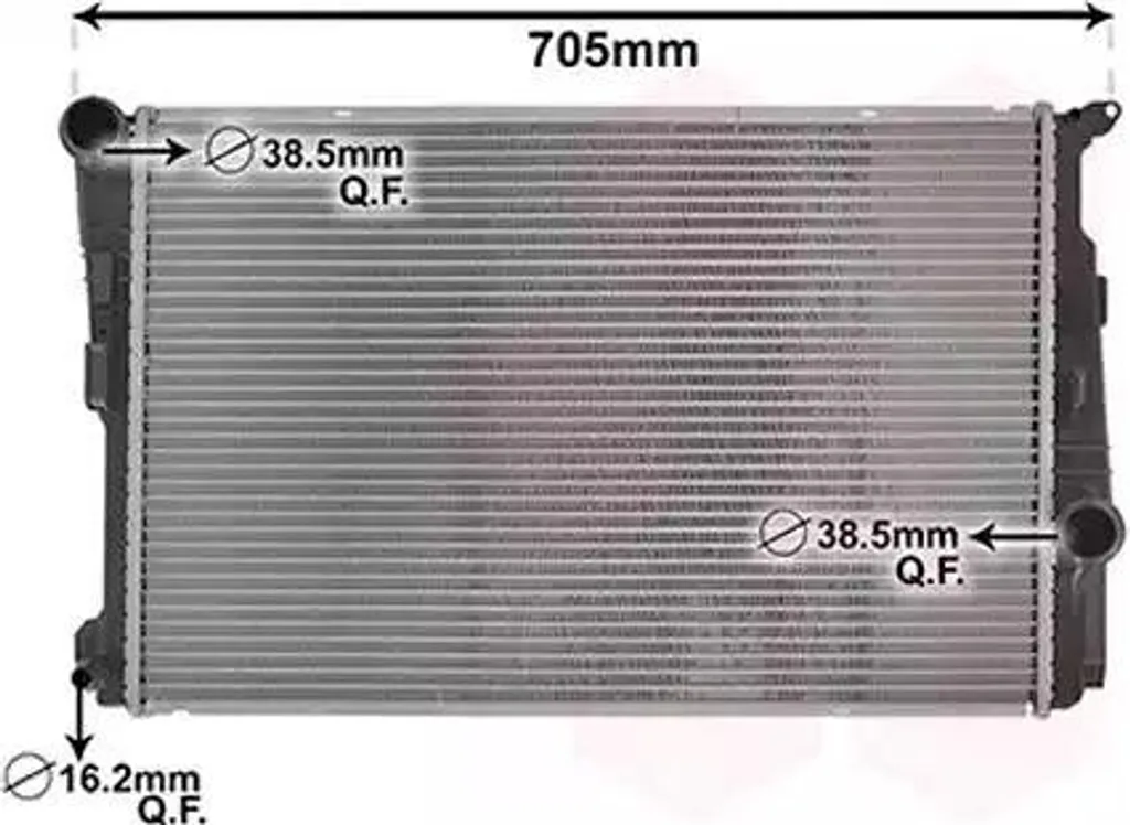 Radiateur de moteur pour remplacement après fuite sur BMW X4 F26