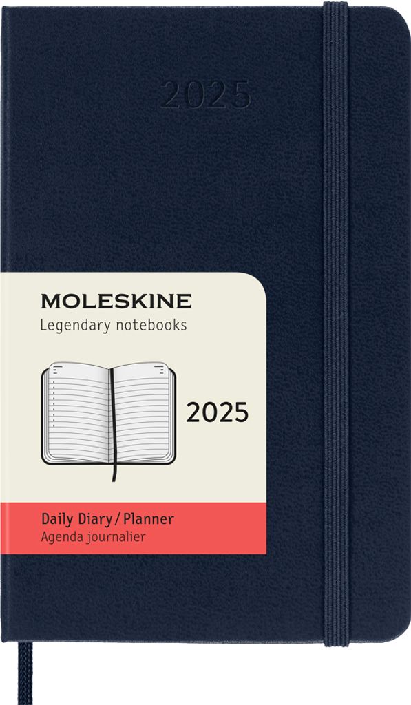 Moleskine 12měsíční denní kalendář 2025, kapesní/A6, 1 den Obrázek produktu 7