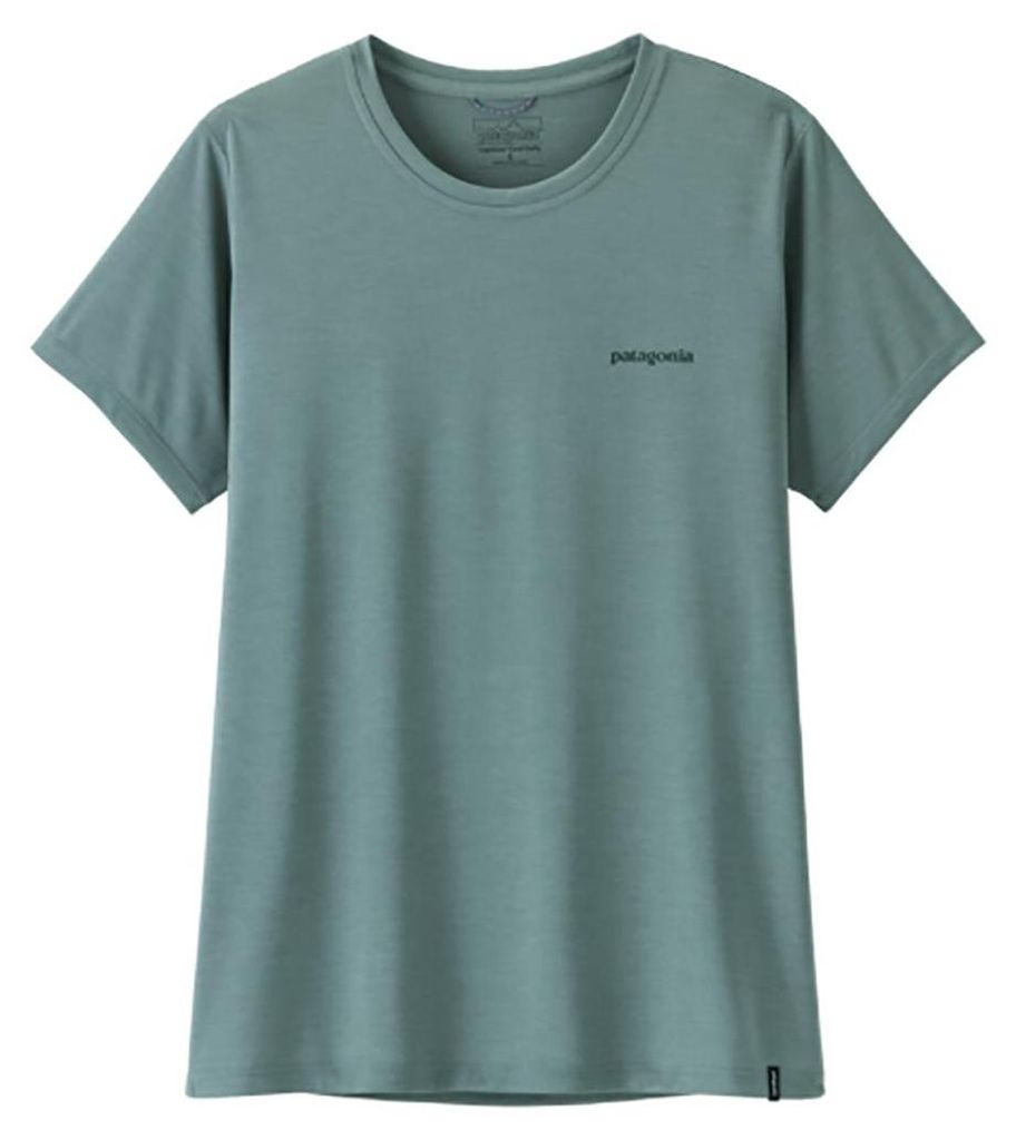 PATAGONIA Women Shirt Cap Cool Daily - Boardshort Logo blue sage - light blue sage x-dye S