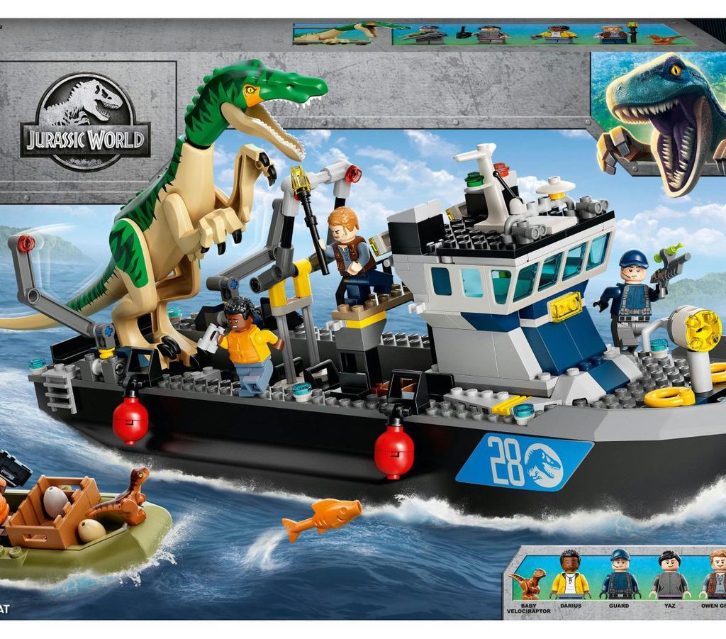 LEGO Jurassic World Fuga Sulla Barca Del Dinosauro Baryonyx Immagine del prodotto 