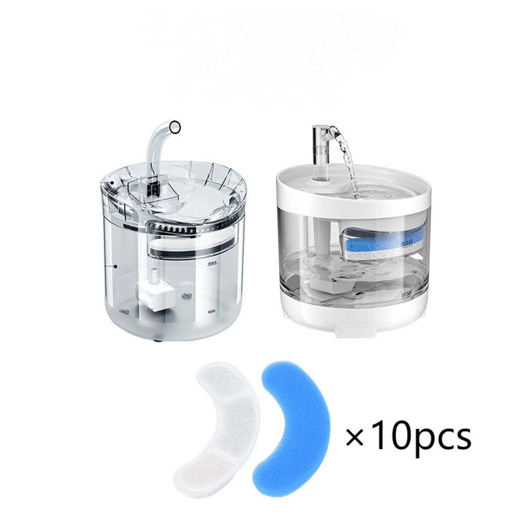10 Stück Haustier-Wasserbrunnen Ersatzfilter für WF050/WF060 Aktivkohlefilter für Haustier Auto Trinken Feeder Haustier