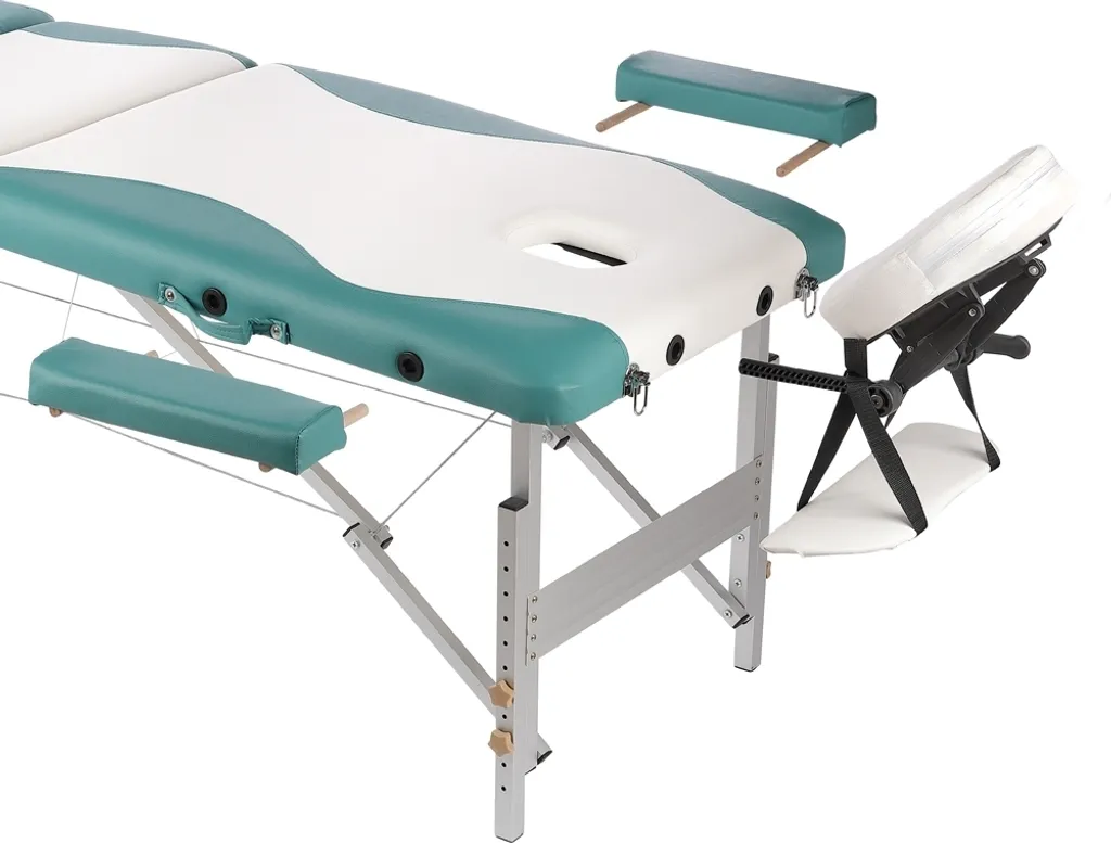 Lettino Massaggio Sportivo 3 Zone Alluminio | Altezza Regolabile Pro - 5
