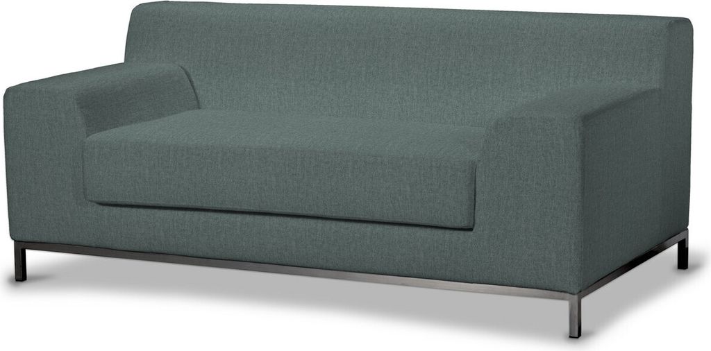 Dekoria Bezug für Kramfors 2-Sitzer Sofa, grau- blau, Sofahusse, Kramfors 2-Sitzer