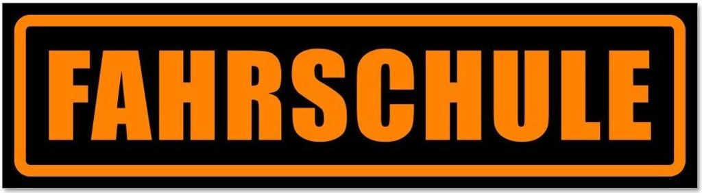 Kiwistar - Autoaufkleber - Orange - Schwarz - 30 x 8 cm - Fahrschule - Hinweis Aufkleber Sticker für Auto, Kfz, Fahrrad, PKW, LKW
