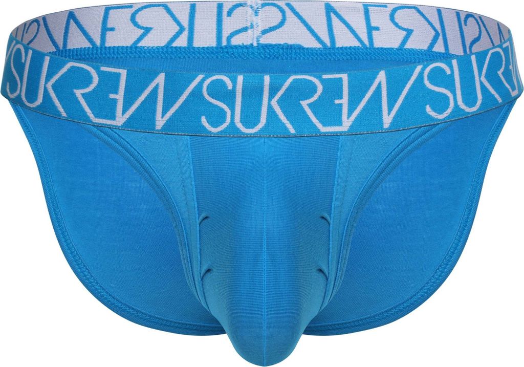 SUKREW - Intimo da Uomo Slips - Classic Brief Multipack 1x Breeze Blue + 1x Summer Pink - Taglia XS
