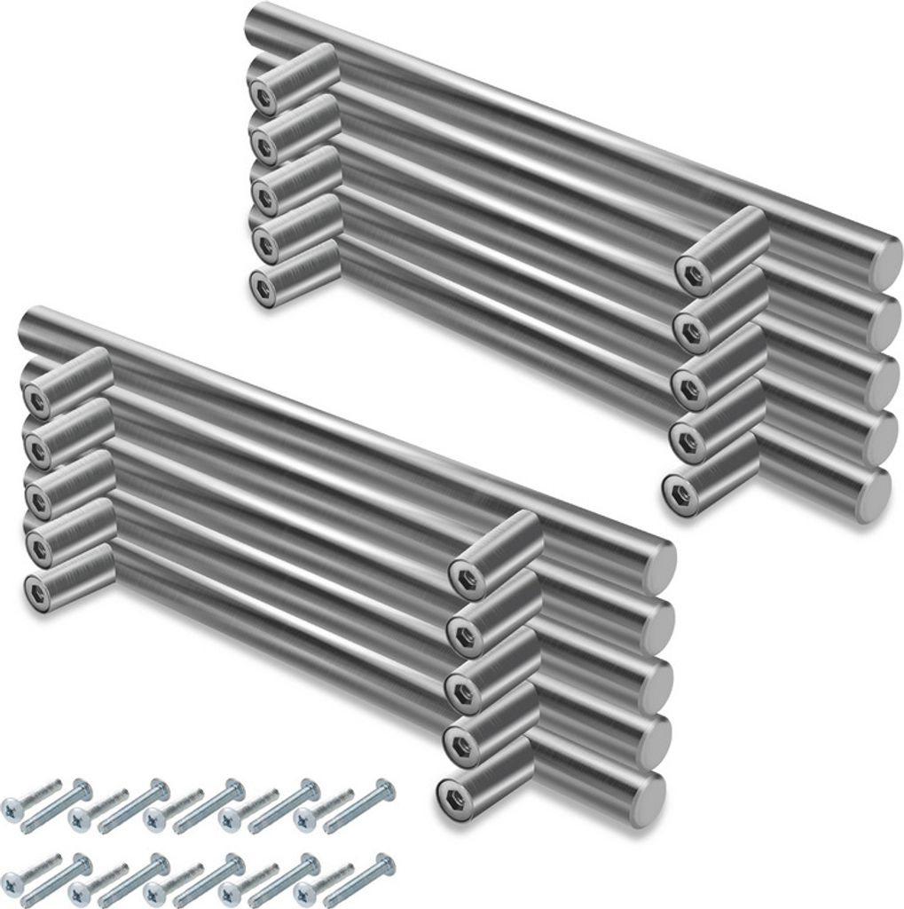 SWANEW Schrankgriff Möbelgriffe Relinggriff Design Küchengriff Schrankgriff Griffe 156*96*12MM 100 Stück