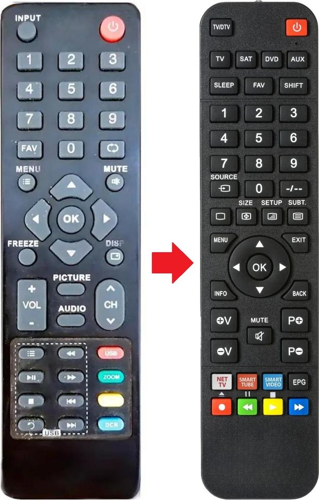 Fernbedienung geeignet für SINOTEC RCJ36 | STL-39ME82 | STL39ME82