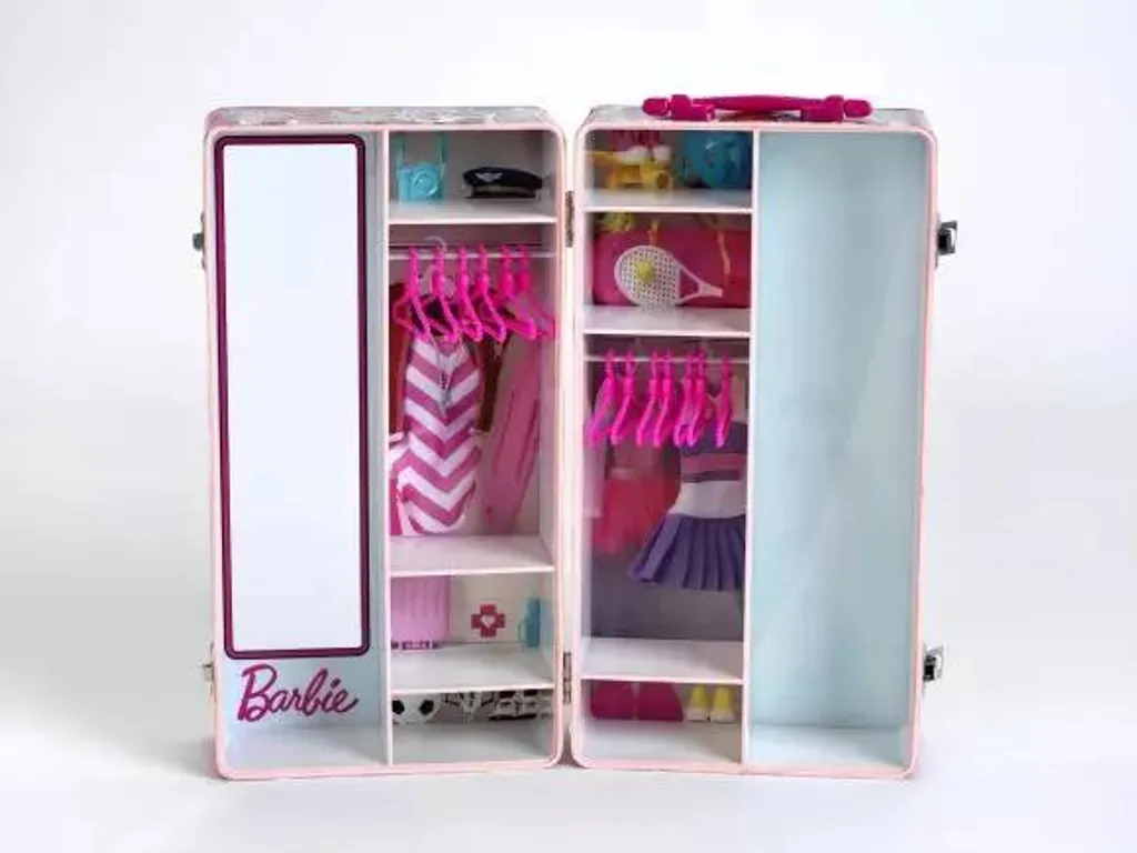 Valise Barbie Klein Theo rigide avec compartiments pour accessoires - 19