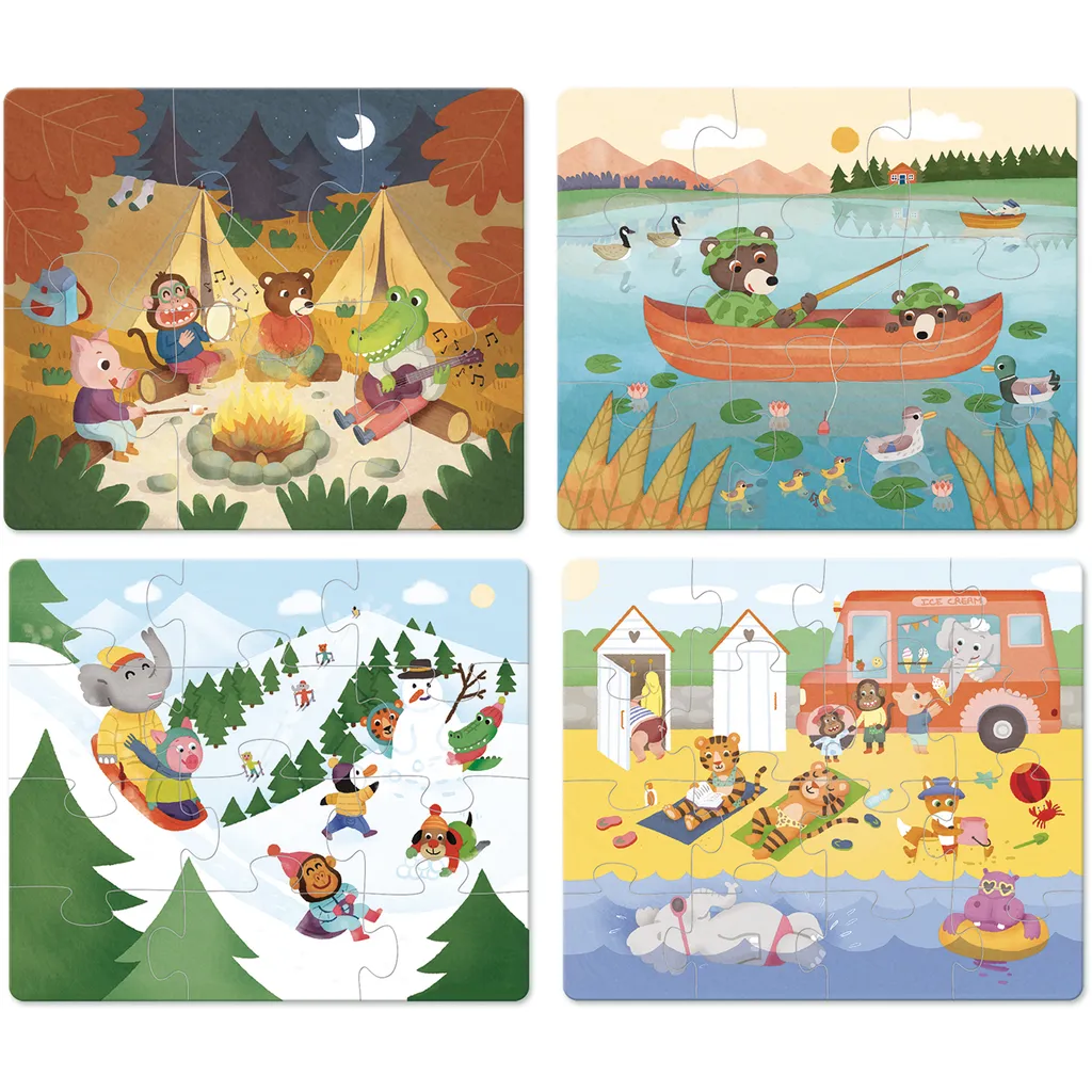 Jeu de réflexion enfant Aventure 4en1 : Idéal pour occuper vos après-midis