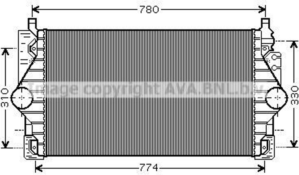 PRASCO VN4246 - OE 7D0145805 Ladeluftkühler für T4