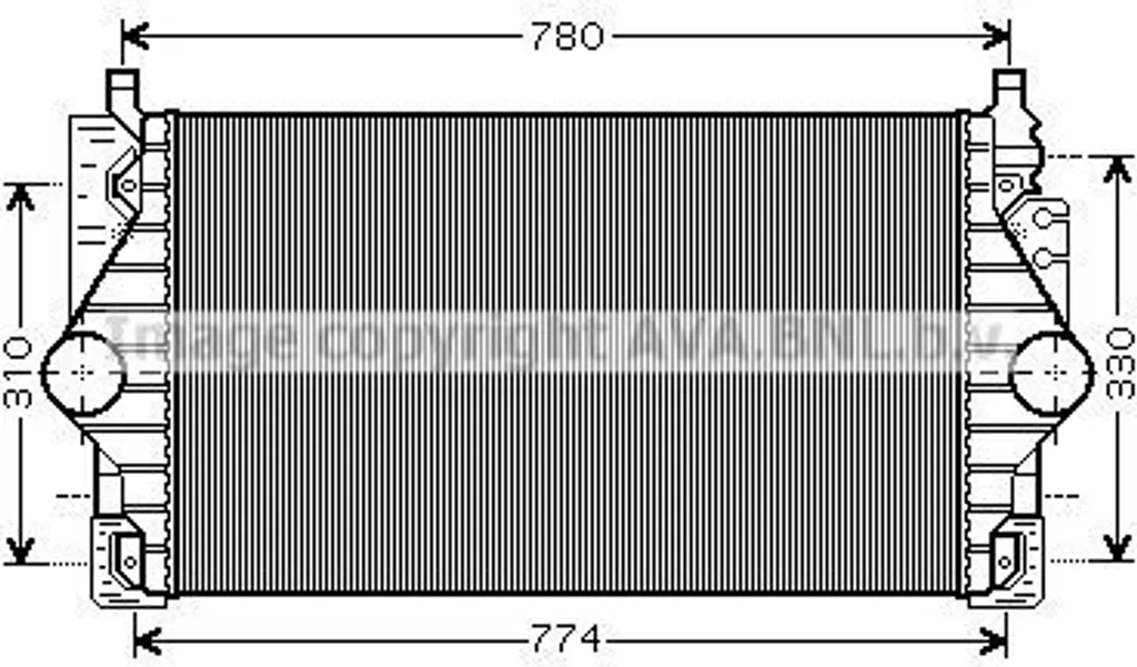 Intercooler PRASCO VN4246 pour VW T4 : Restaurez la Puissance Moteur