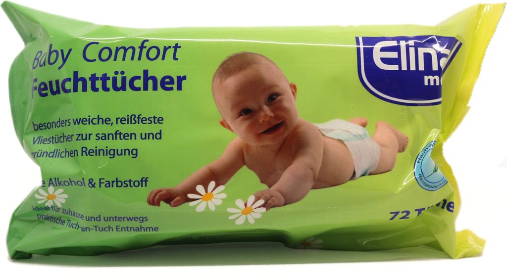 Feuchttücher Babytücher Babyzubehör 72 Stück (1 Pck) Produktbild 