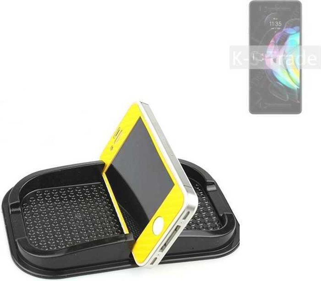 K-S-Trade Auto Anti Rutsch Matte Smartphone-Halter kompatibel mit Motorola Edge 20 Haft Pad Armaturenbrett Handy-Halterung Silikon