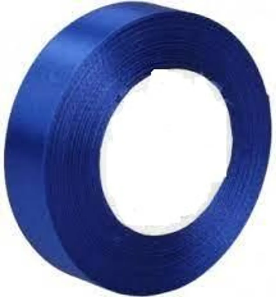 Ruban Satin Bleu Marine 38mm x 32m Anti-Effilochage - 4 Rouleaux Ax38-19