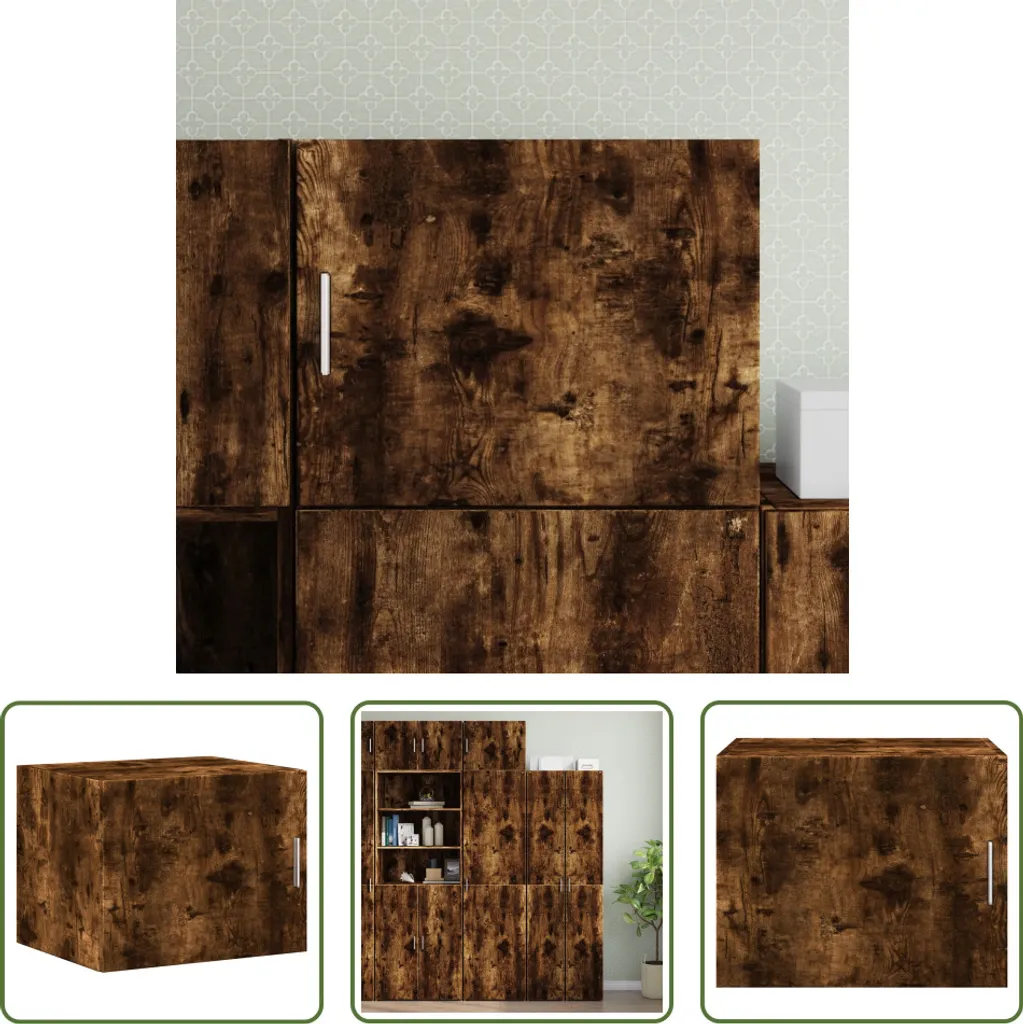 Armadietto Sospeso Rovere Fumé 50x42,5 cm - Arredo Premium Living