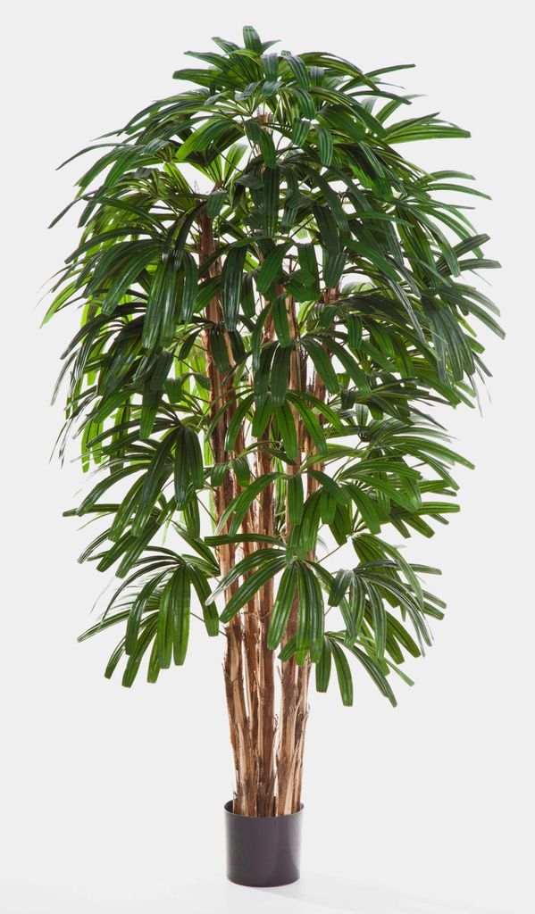artplants.de Künstliche Steckenpalme, 180cm - naturgetreue Kunstpalme - Künstliche Palme