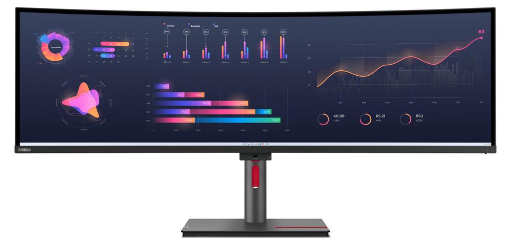 Lenovo ThinkVision P49w-30, 124,5 cm (49"), 5120 x 1440 px, Obrázek produktu 
