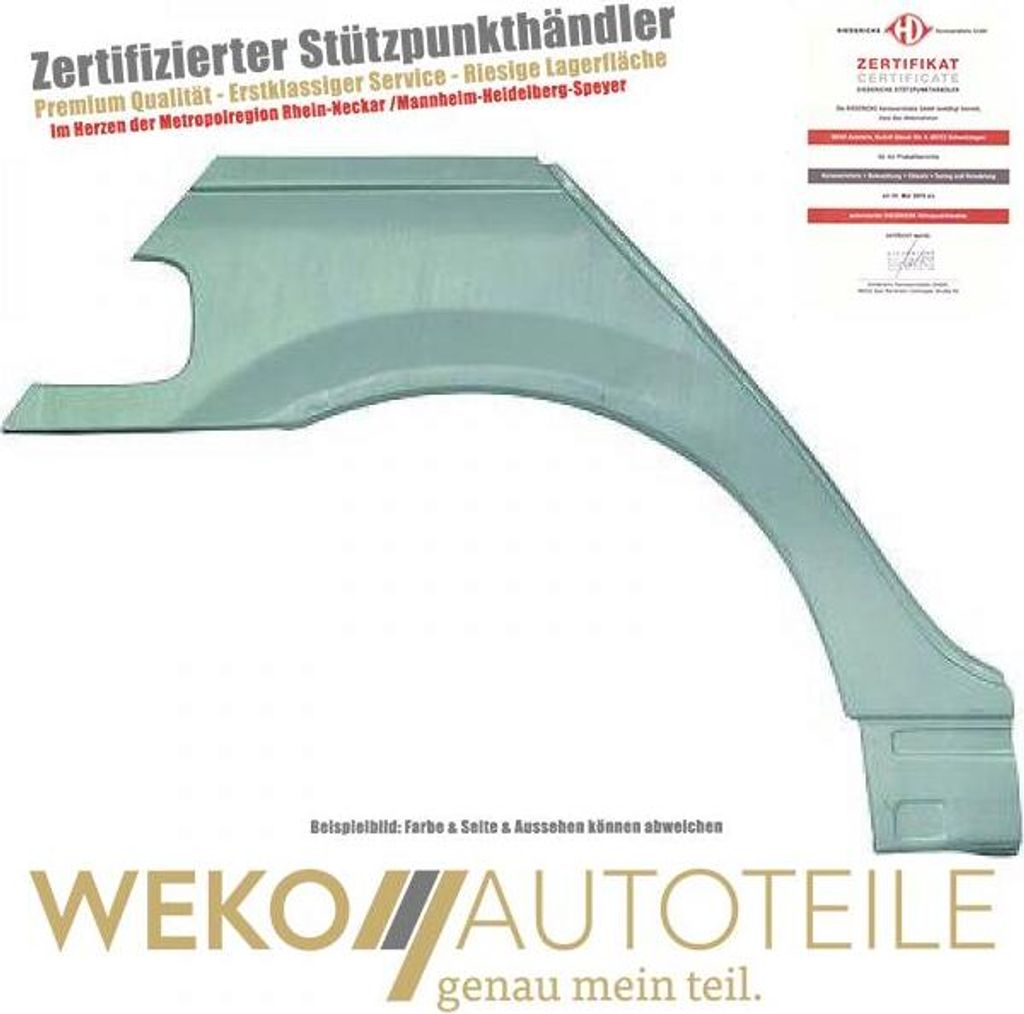 Seitenwand hinten rechts DIEDERICHS 9123132 für BMW