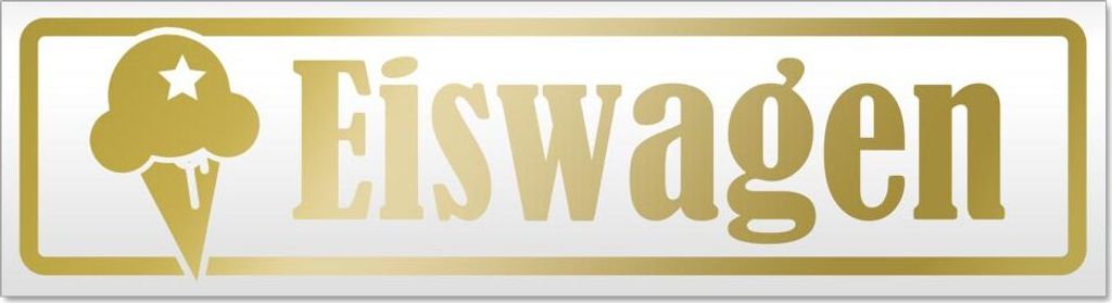 Eiswagen Magnetschild Schild magnetisch