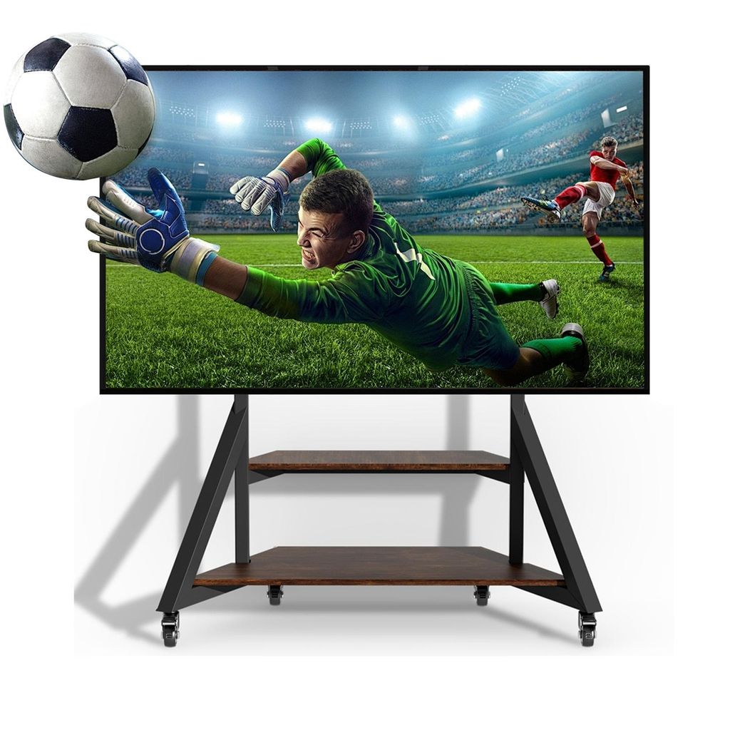 WISFOR TV Ständer Höhenverstellbar Rollbar, TV Standfuss Produktbild 