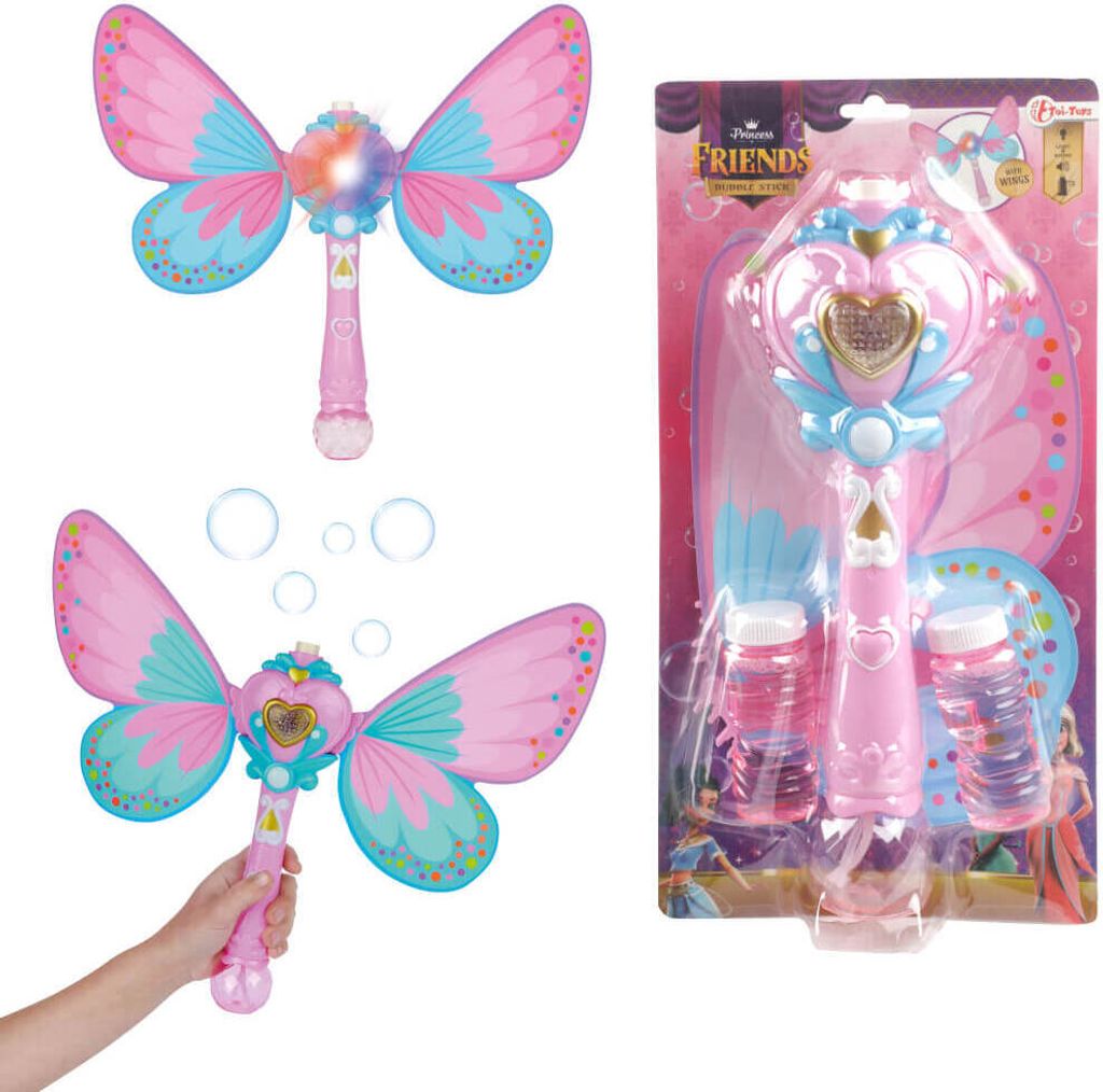 Schmetterling Seifenblasenstab mit Licht, Sound und Flügeln Produktbild 