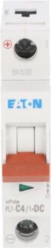 Disjoncteur magnétothermique DC PL7-C4/1-DC 1P 4A pour circuit continu