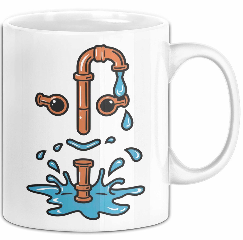 Klempner Tasse Geschenkidee Rohr Experte Lustiger Spruch Geschenkidee Lustig (Weiß)