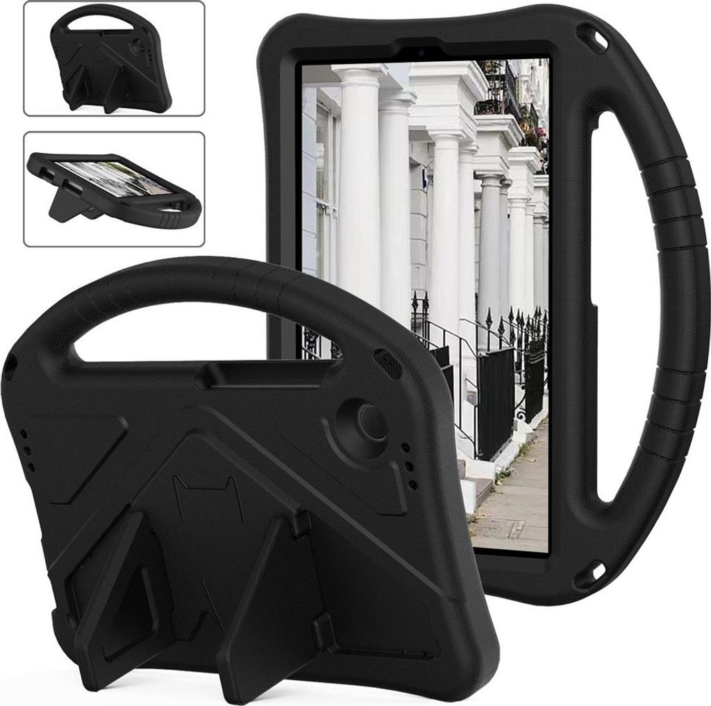 Samsung Galaxy Tab A11 / Tab A9 Hülle - Coverup Stoßfeste Kinderhülle - Schwarz