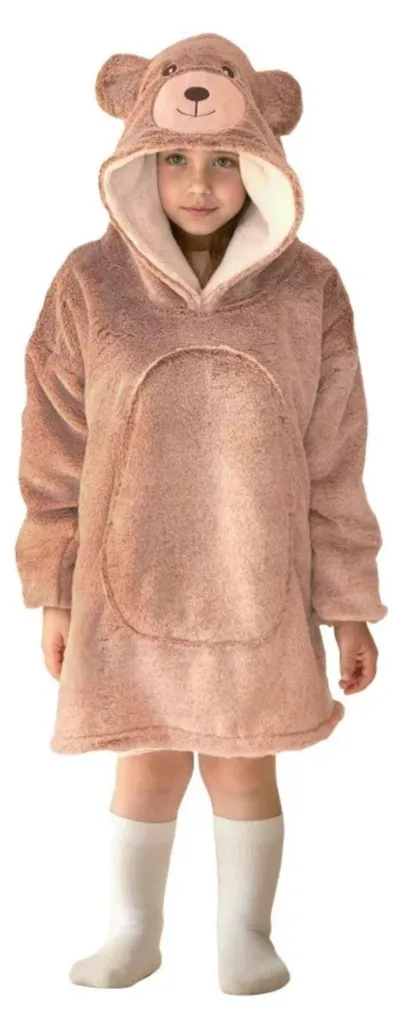 Ne craignez plus le froid avec le sweat-couverture Noxxiez Ours douillet