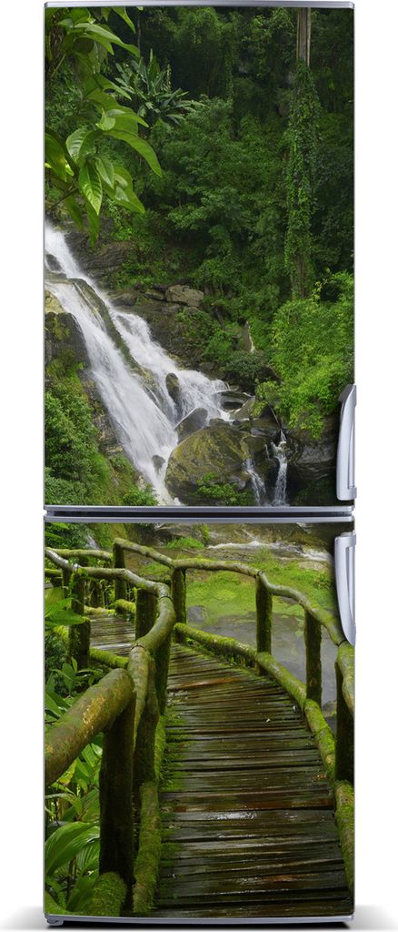 Tulup Kühlschrankdekoration - Magnetmatte - 60 cm x 180 cm - Magnet auf dem Kühlschrank - Der Weg In Den Dschungel