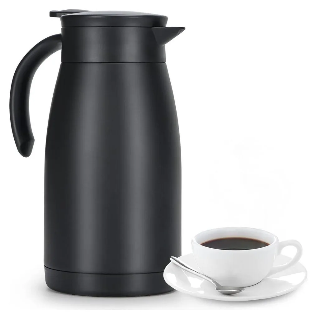 Caraffa Sottovuoto Professionale 1L Acciaio Inox Nera | Uso Bar