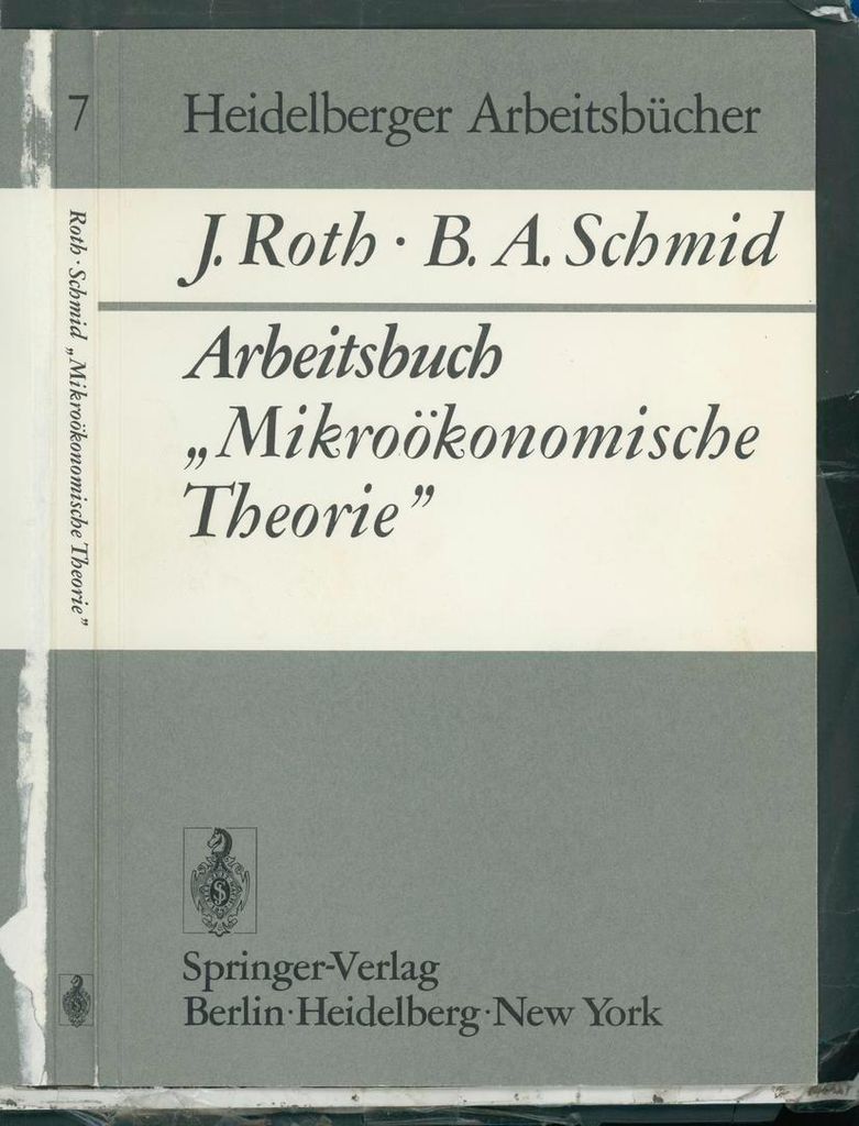 Arbeitsbuch "Mikroökonomische Theorie"