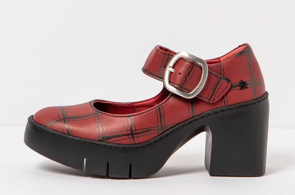 Art Absatzschuhe Damen 1653F FANTASY RED TARTAN/SOFIA Gemustert