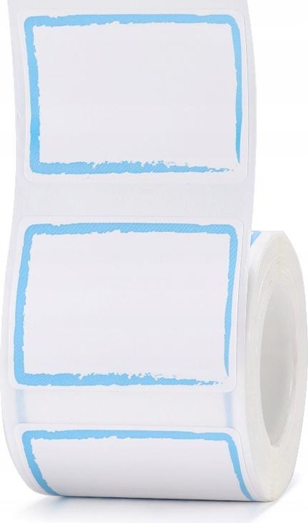 NIIMBOT RFID-stickers, labels, 40x30mm, BLAUWE RAND, 230 Productafbeelding 