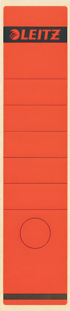 Leitz - Rückenetikett breit/lang 62x285mm selbstklebend rot 10 Stück