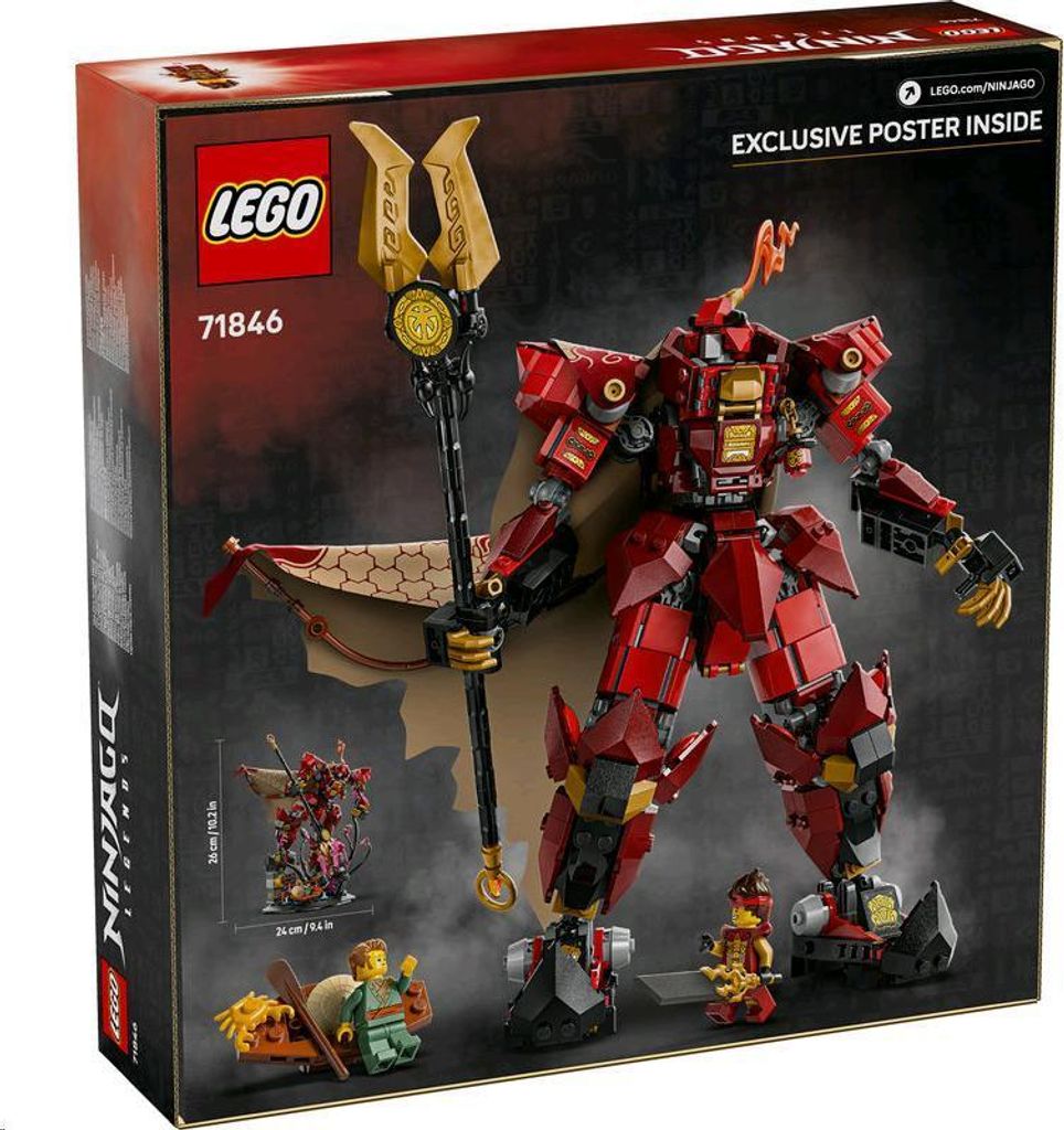 TOY BRICK WOOD BEARDOLL 新品 Lego NIN Mech ognistego rycerza Klocki LEGO