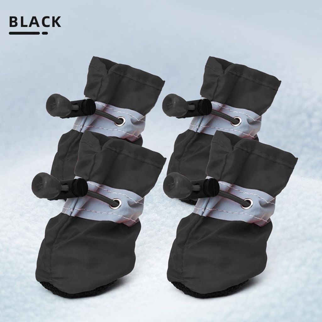 INF Anti-Rutsch-Hundeschuhe 4-tlg Schwarz S Produktbild 