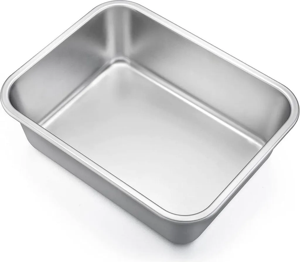 Homikit Teglia Rettangolare Inox 27x21x8cm | Cottura Uniforme