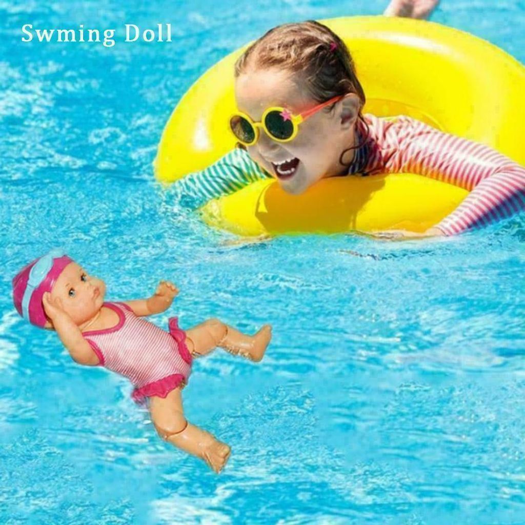 1 Stück Schwimmende Puppe Badepuppe Frühen Pädagogisches Kinderspielzeug DE 